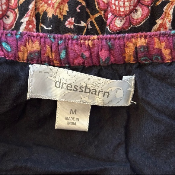 Vintage Y2K Dressbarn Boho Tiered Floral Paisley Multicolored Pattern Skirt - Picture 9 of 10